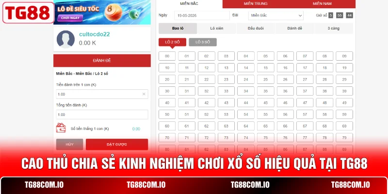 Cao thủ chia sẻ kinh nghiệm chơi xổ số hiệu quả tại TG88