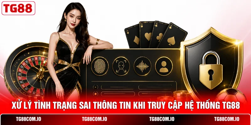 Lỗi Đăng Nhập TG88 - 3 Phút Kiểm Tra Và Xử Lý Sự Cố Nhanh 2 Xử lý tình trạng sai thông tin khi truy cập hệ thống TG88